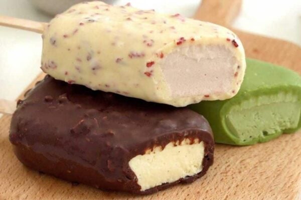 Homemade Copycat Magnum Ice Cream, homemade and freshly served