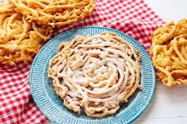 Homemade County Fair Funnel Cakes, homemade and freshly served