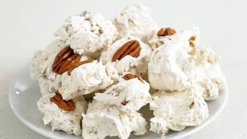 Homemade Divinity Candy, homemade and freshly served