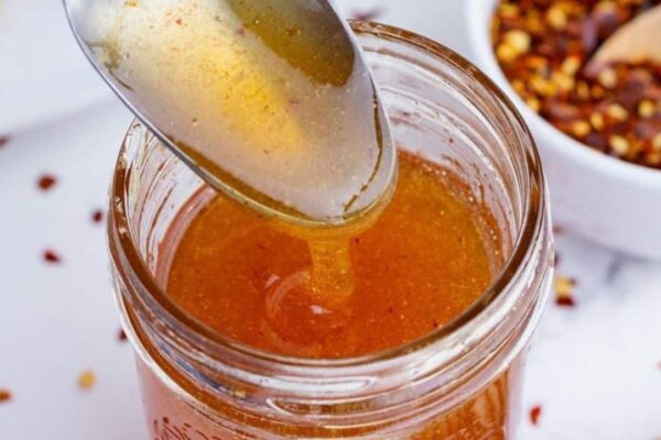 Easy 5-Minute Hot Honey, homemade and freshly served