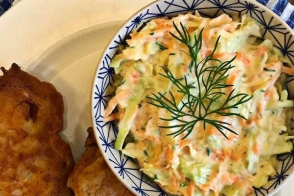 Homemade KFC Coleslaw, homemade and freshly served