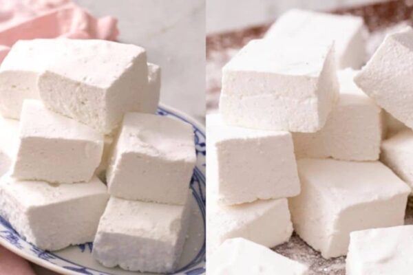 Homemade Marshmallows, homemade and freshly served