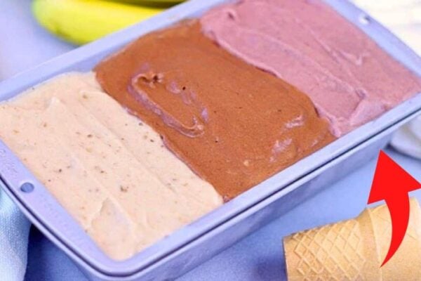 Homemade Neapolitan Ice Cream, homemade and freshly served