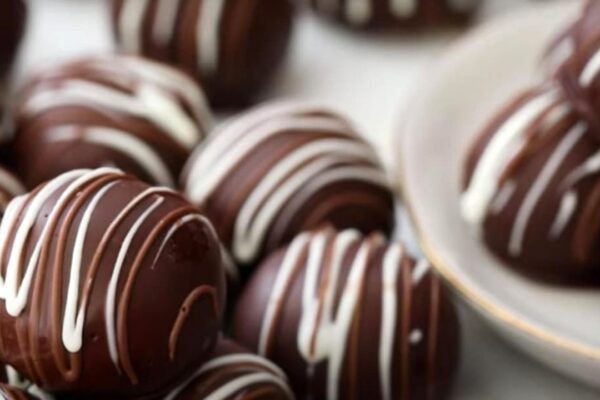 Homemade Peanut Butter Balls, homemade and freshly served