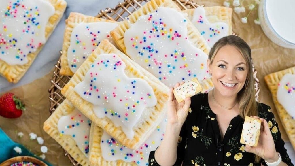Homemade Strawberry Pop Tarts, homemade and freshly served