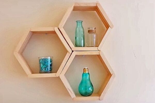 Honeycomb Shelves Are The Easiest Shelves You’ll Ever Make