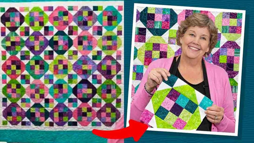 Finished Hopscotch Quilt with Jenny Doan, a completed DIY project