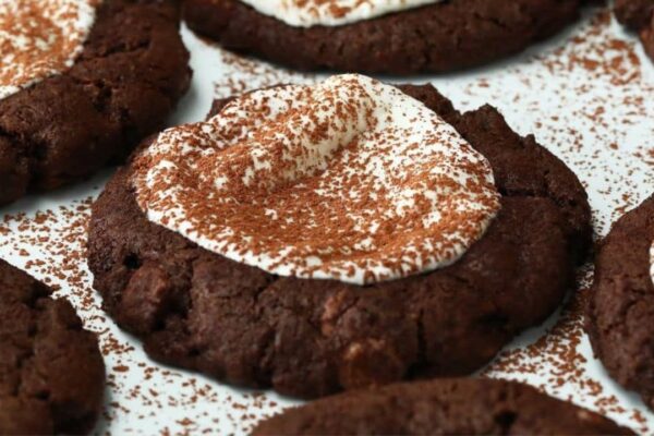 Hot Cocoa Cookies, homemade and freshly served