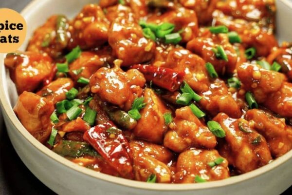 Hot Garlic Chicken, homemade and freshly served
