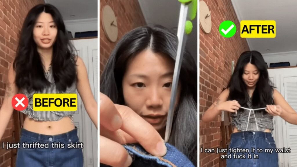 Finished How to Adjust a Waistband Without Sewing, a completed DIY project