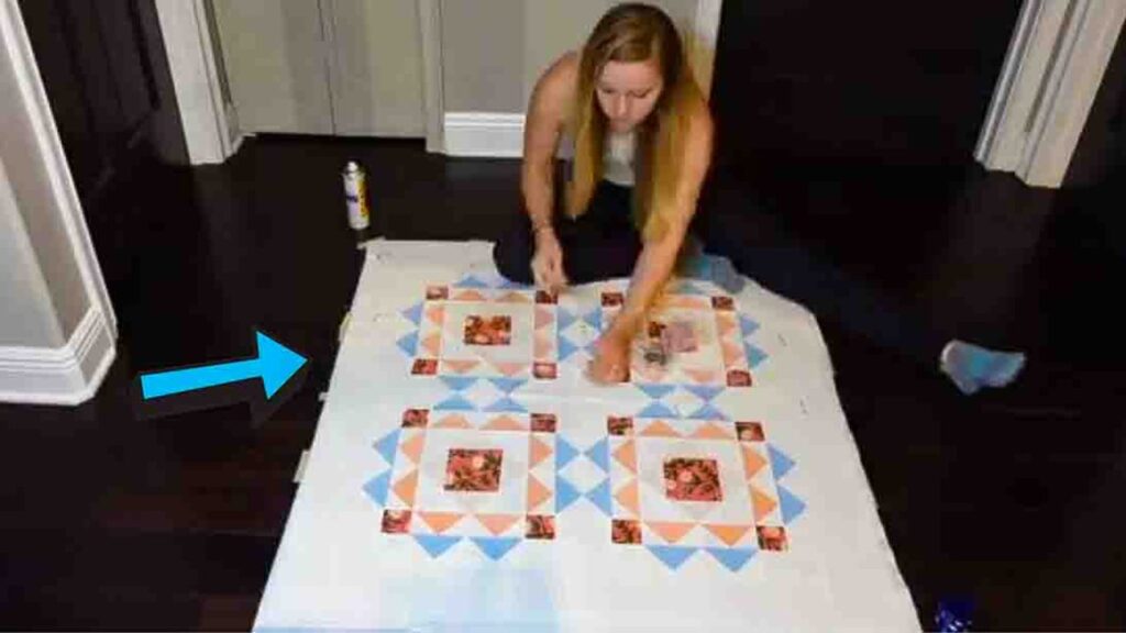 Finished How to Baste a Quilt Using Spray Adhesive, a completed DIY project