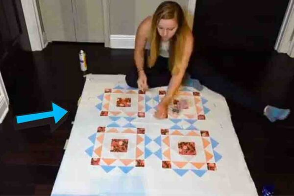 Finished How to Baste a Quilt Using Spray Adhesive, a completed DIY project