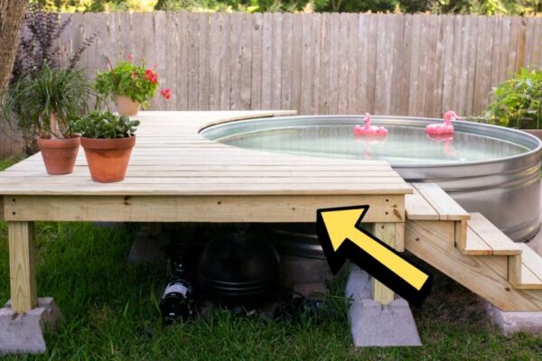 Finished How To Build A DIY Pool Deck, a completed DIY project