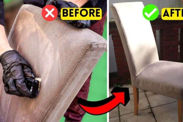 Finished How to Clean Fabric Dining Chairs Easily, a completed DIY project
