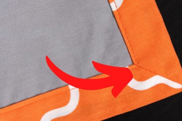 How to Easily Sew a Mitered Corner, homemade and freshly served