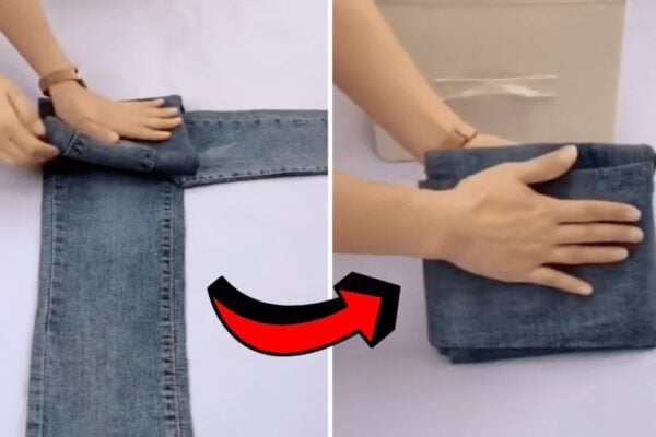 How to Fold Jeans to Save Space