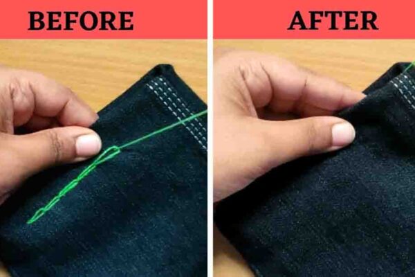 Finished How to Hand Sew a Hidden Stitch, a completed DIY project