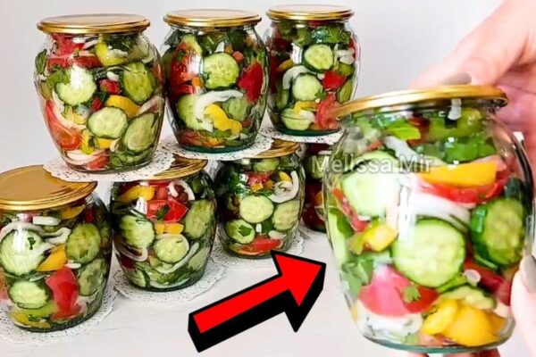 How to Keep Vegetable Salad Fresh for 1 Year, homemade and freshly served