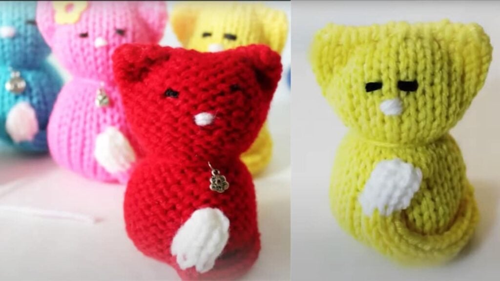 Finished How to Loom Knit a Kitty Doll, a completed DIY project