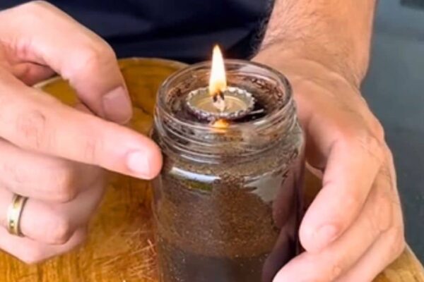 Finished a Candle Using Coffee, a completed DIY project