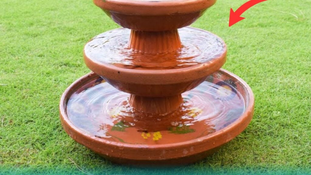 Finished A Clay Saucer Birdbath, a completed DIY project