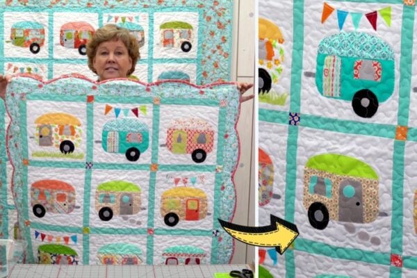 Finished A “Cute Camper” Quilt, a completed DIY project