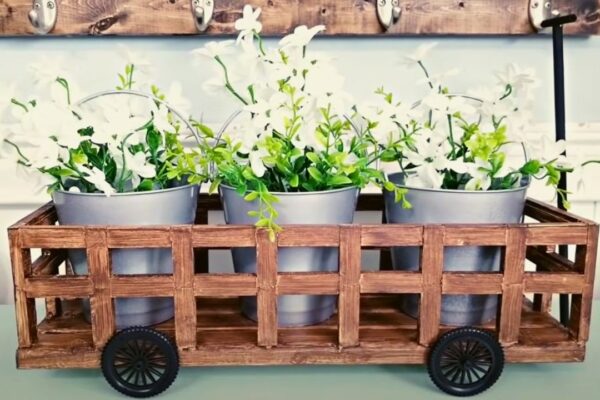 Finished A DIY Dollar Tree Wagon, a completed DIY project