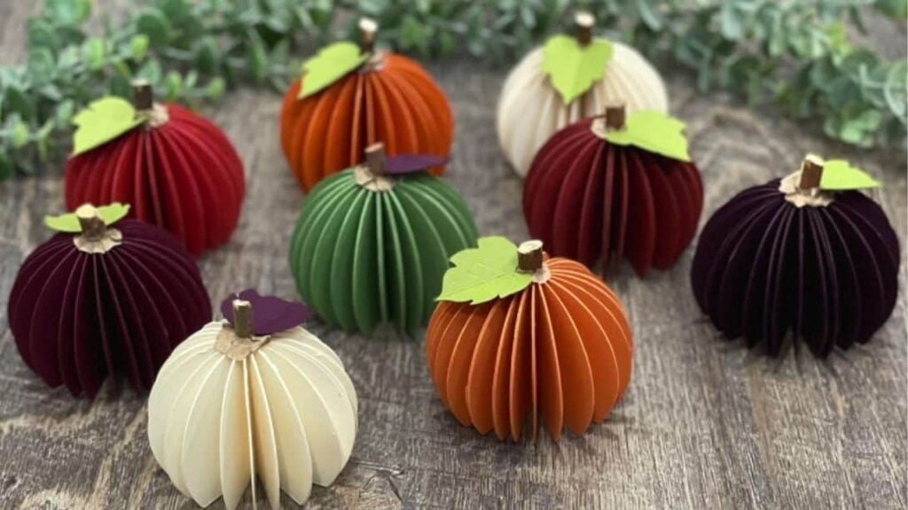 Finished A DIY Paper Pumpkin, a completed DIY project