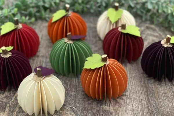Finished A DIY Paper Pumpkin, a completed DIY project