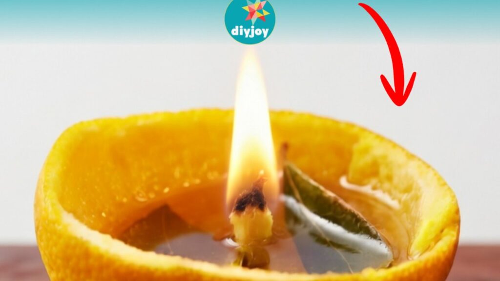 Finished A 1 Minute Candle From An Orange, a completed DIY project