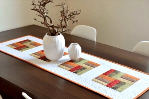 Finished a Quilted Table Runner, a completed DIY project