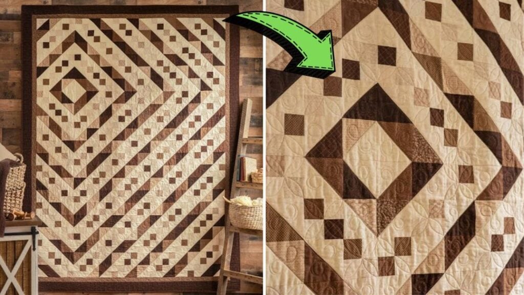 Finished a Ripples Quilt, a completed DIY project