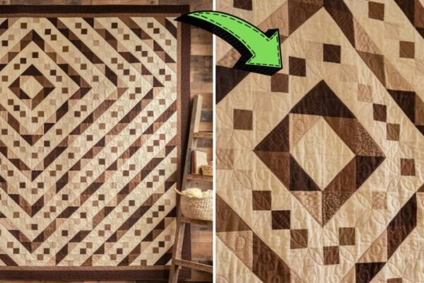 Finished a Ripples Quilt, a completed DIY project