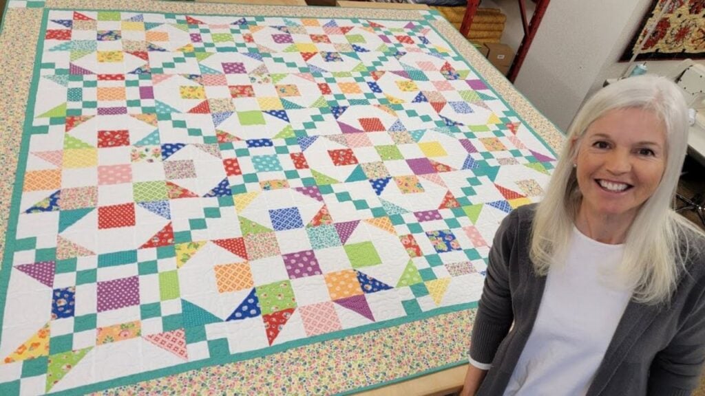 Finished a Tidal Crossing Quilt, a completed DIY project