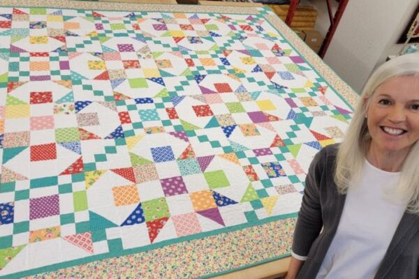 Finished a Tidal Crossing Quilt, a completed DIY project