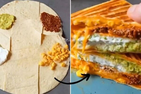 Genius Way to Make a Tortilla Wrap, homemade and freshly served