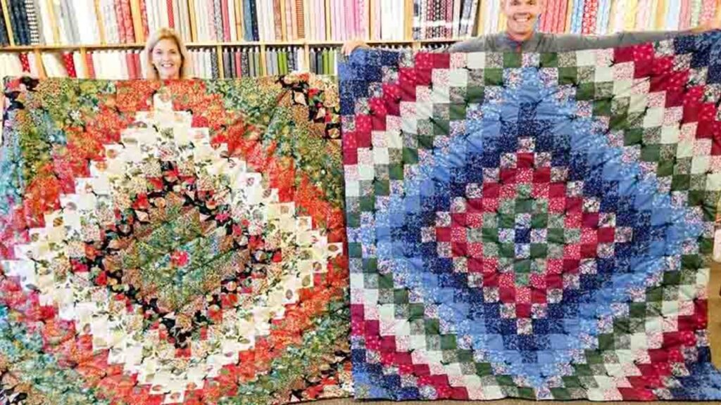 Finished A “Trip Around The World” Quilt, a completed DIY project