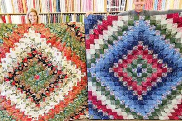 Finished A “Trip Around The World” Quilt, a completed DIY project