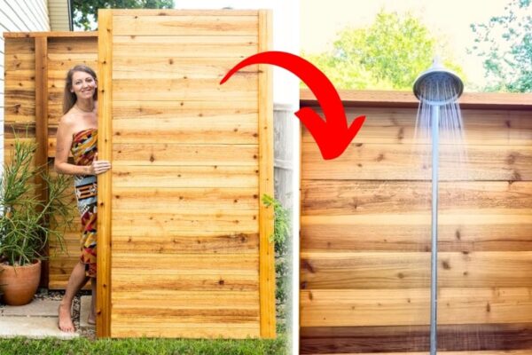 an Outdoor Shower