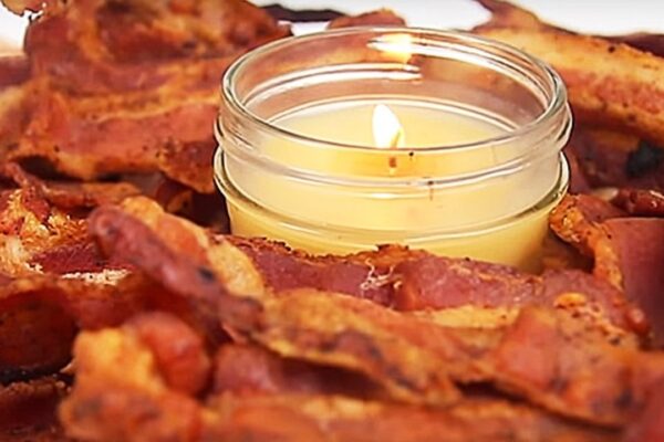 Finished If You Love Bacon, Your Life Is Not Complete Until You Make At Least One Bacon Candle., a completed DIY project