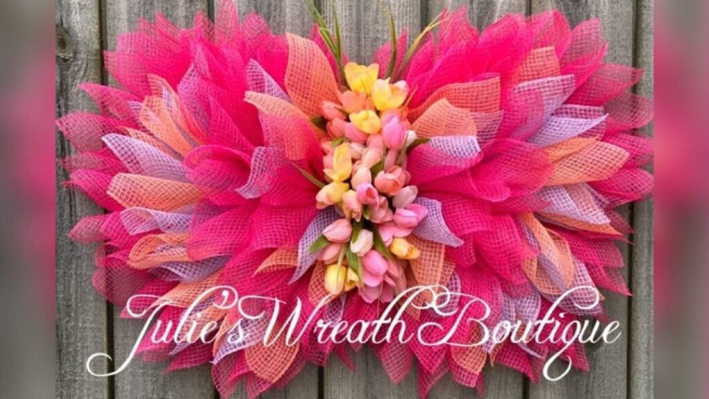 Butterfly Wreath, homemade and freshly served