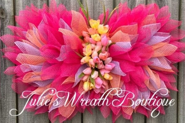 Butterfly Wreath, homemade and freshly served