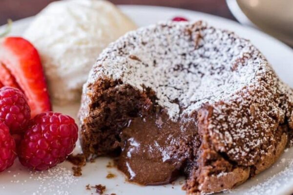Chocolate Lava Cake, homemade and freshly served