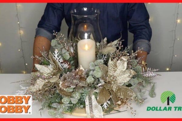 Finished Christmas Candle Decor on a Budget, a completed DIY project