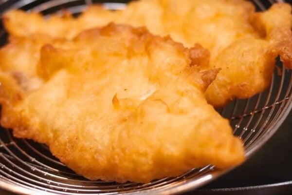 Crispy Battered Fish Without Using Beer, homemade and freshly served