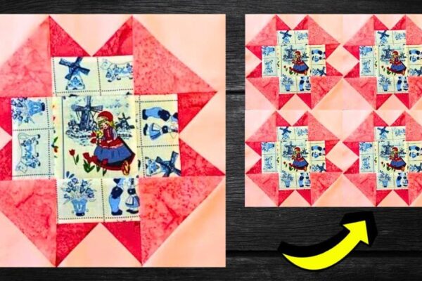 Beginner-Friendly Folded Corners Quilt Block, homemade and freshly served