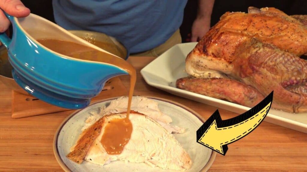 Gravy From Turkey Drippings, homemade and freshly served