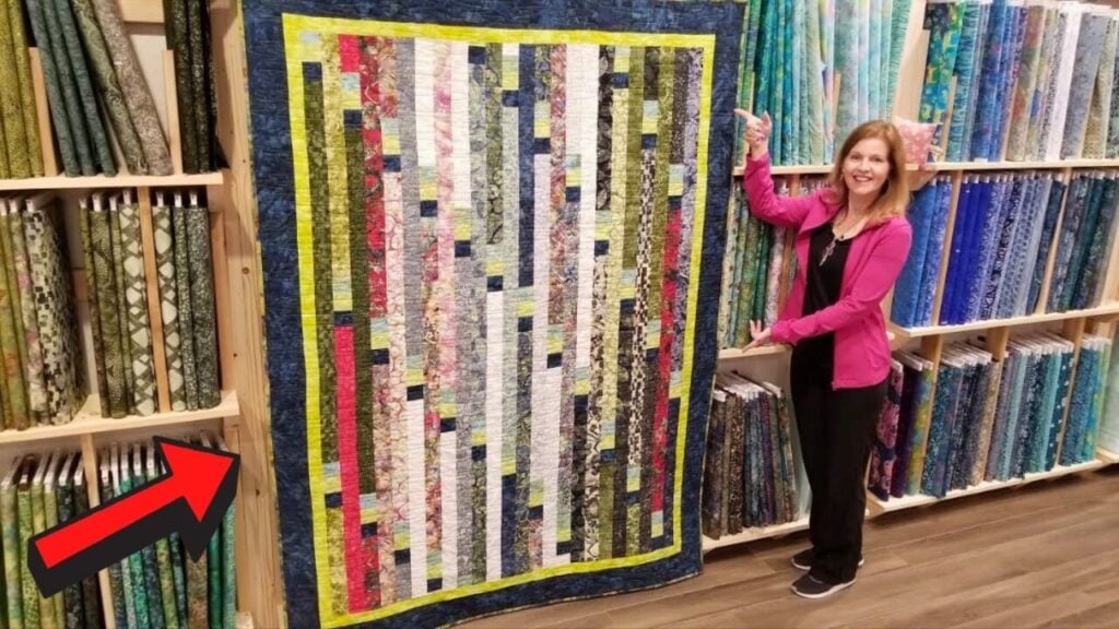Jelly Roll Race Quilt, homemade and freshly served