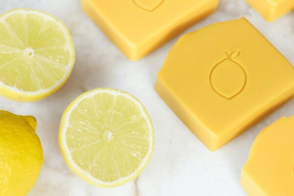 Easy Homemade Fresh Lemon Soap, homemade and freshly served