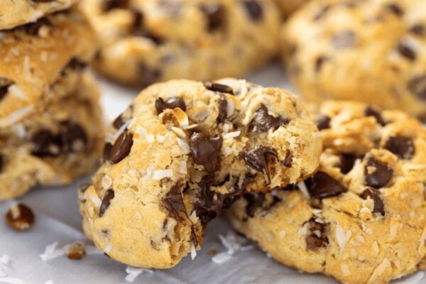 Perfect Cowboy Cookies, homemade and freshly served